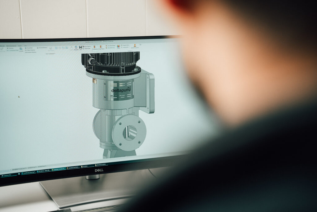 3D design av pumpe hos Deltapump